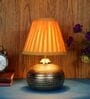 Antique Terracotta & Cotton Yellow Colour Table Lamp
