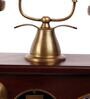 Antique Vintage Unica Brass & Wood Dummy Retro Telephone