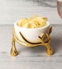 Antler 300ml Marble Serving Bowl with Metal Stand