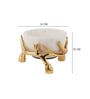 Antler 300ml Marble Serving Bowl with Metal Stand