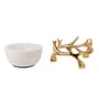 Antler 300ml Marble Serving Bowl with Metal Stand