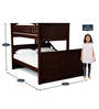 Antonia Bunk Bed (Single & Queen) with Drawer Storage in Wenge Finish