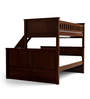 Antonia Bunk Bed (Single & Queen) with Drawer Storage in Wenge Finish