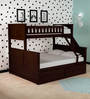Antonia Bunk Bed (Single & Queen) with Drawer Storage in Wenge Finish