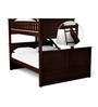 Antonia Bunk Bed (Single & Queen) with Drawer Storage in Wenge Finish