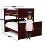 Antonia Bunk Bed (Single & Queen) in Wenge Finish