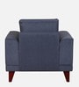 Antonio Fabric 1 Seater Sofa In Navy Blue Colour