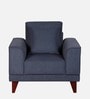 Antonio Fabric 1 Seater Sofa In Navy Blue Colour