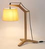 Antonio Beige Shade Table Lamp With Fabric Base