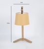 Antonio Beige Shade Table Lamp With Fabric Base