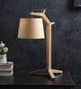 Antonio Beige Shade Table Lamp With Fabric Base