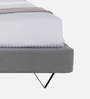 Antonio Boucle Queen Size Bed In Grey Finish