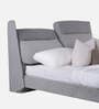 Antonio Boucle Queen Size Bed In Grey Finish