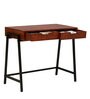 Ebony Solid Wood Study Table In Honey Oak Finish
