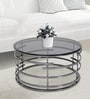 Antony Round Round Coffee Table in Matte Black Finish