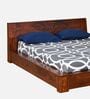 Antwerp Solid Wood Platform Queen Size Platform Bed In Espresso Colour
