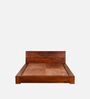 Antwerp Solid Wood Platform Queen Size Platform Bed In Espresso Colour