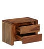Antwerp Sheesham Wood Night stand in Rustic Teak Finish