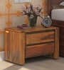 Antwerp Sheesham Wood Night stand in Rustic Teak Finish