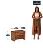 Antwerp Sheesham Wood Night stand in Rustic Teak Finish