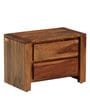 Antwerp Sheesham Wood Night stand in Rustic Teak Finish