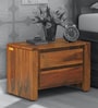 Antwerp Sheesham Wood Night stand in Rustic Teak Finish