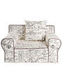 Anywhere Chair with Cushion with Black Print