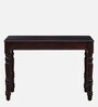 Caldwell Sheesham Wood Writing Table In Dark Mahogany Finish