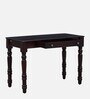 Caldwell Sheesham Wood Writing Table In Dark Mahogany Finish