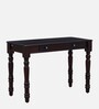 Caldwell Sheesham Wood Writing Table In Dark Mahogany Finish