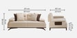 Apex Fabric 2 Seater Sofa with Adjustable Backrest in Beige Colour Apex Fabric 2 Seater Sofa with Adjustable Backrest in Beige Colour