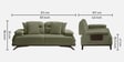 Apex Fabric 2 Seater Sofa with Adjustable Backrest in Sage Green Colour Apex Fabric 2 Seater Sofa with Adjustable Backrest in Sage Green Colour