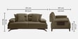 Apex Fabric 2 Seater Sofa with Adjustable Backrest in Taupe Colour Apex Fabric 2 Seater Sofa with Adjustable Backrest in Taupe Colour