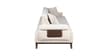 Apex Fabric 3 Seater Sofa with Adjustable Backrest  in Beige Colour