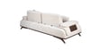 Apex Fabric 3 Seater Sofa with Adjustable Backrest  in Beige Colour