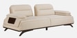 Apex Fabric 3 Seater Sofa with Adjustable Backrest  in Beige Colour