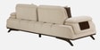 Apex Fabric 3 Seater Sofa with Adjustable Backrest  in Beige Colour
