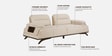Apex Fabric 3 Seater Sofa with Adjustable Backrest  in Beige Colour