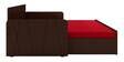 Apollo Pull-Out Sofa Cum Bed with Mattress in Red Colour
