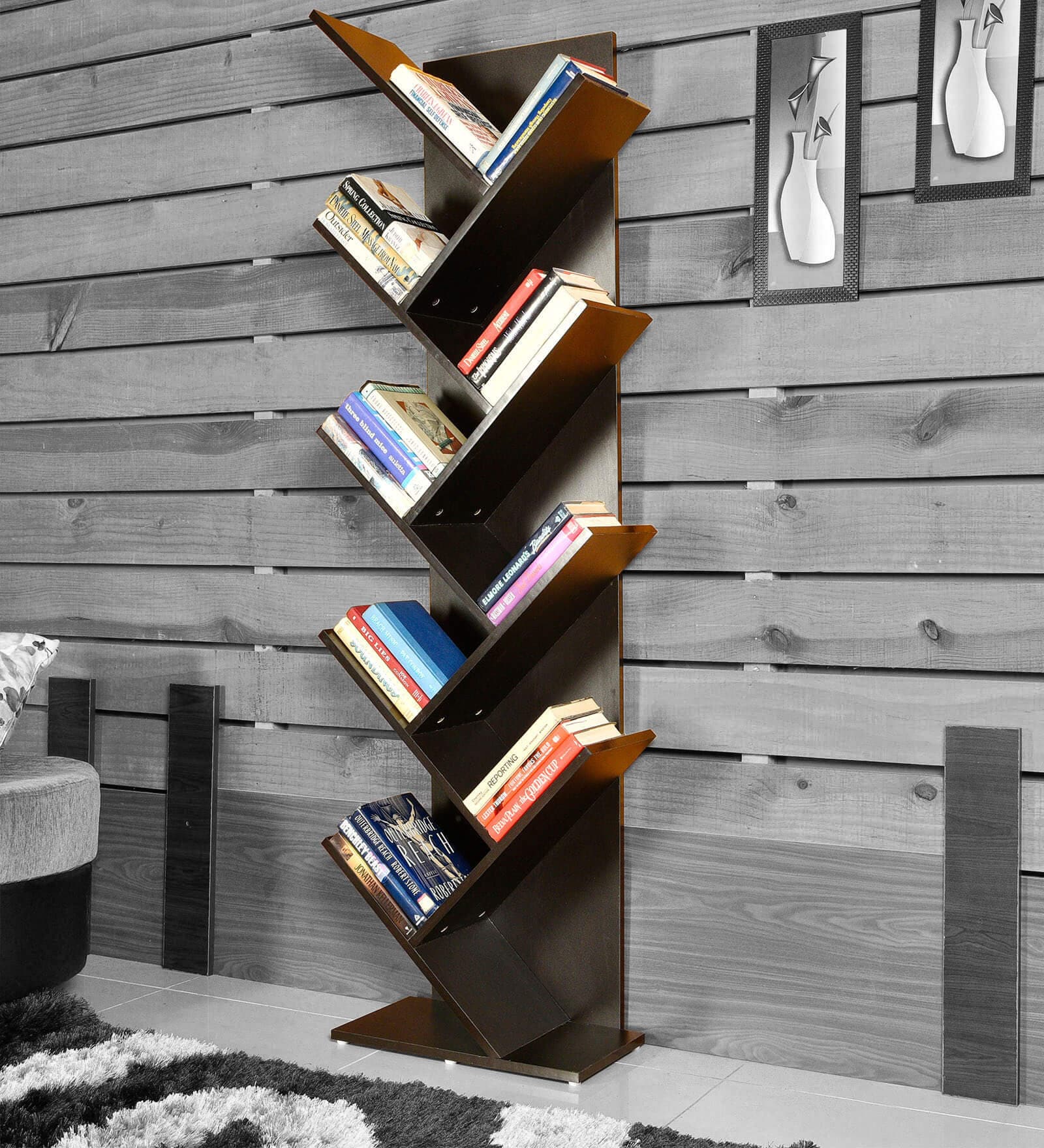April Book Shelf in Wenge Finish April Book Shelf in Wenge Finish