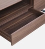 Apartment Solid Wood TV Console in Walnut Finish with Storage