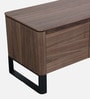 Apartment Solid Wood TV Console in Walnut Finish with Storage