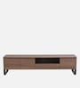 Apartment Solid Wood TV Console in Walnut Finish with Storage