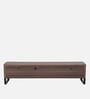 Apartment Solid Wood TV Console in Walnut Finish with Storage