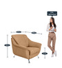Apollo 1 Seater Sofa in Camel Colour