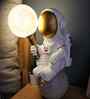 Apollo Astronaut Table Lamp Resin Body Tri-Color LED Decorative Bedside Lamp