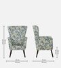 Apollo Fabric Wing Chair in Multiprint Colour