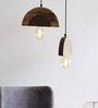 Paco Apollo Gold Wood & Iron Hanging Light