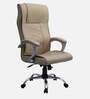 Shioni High Back Executive Chair In Beige Colour