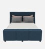 Apollo Plus Fabric King Size Bed in Light Blue Colour